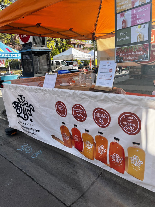 Farmers Market Booth Gear That Survives Every Season - 3rd Bird Kombucha