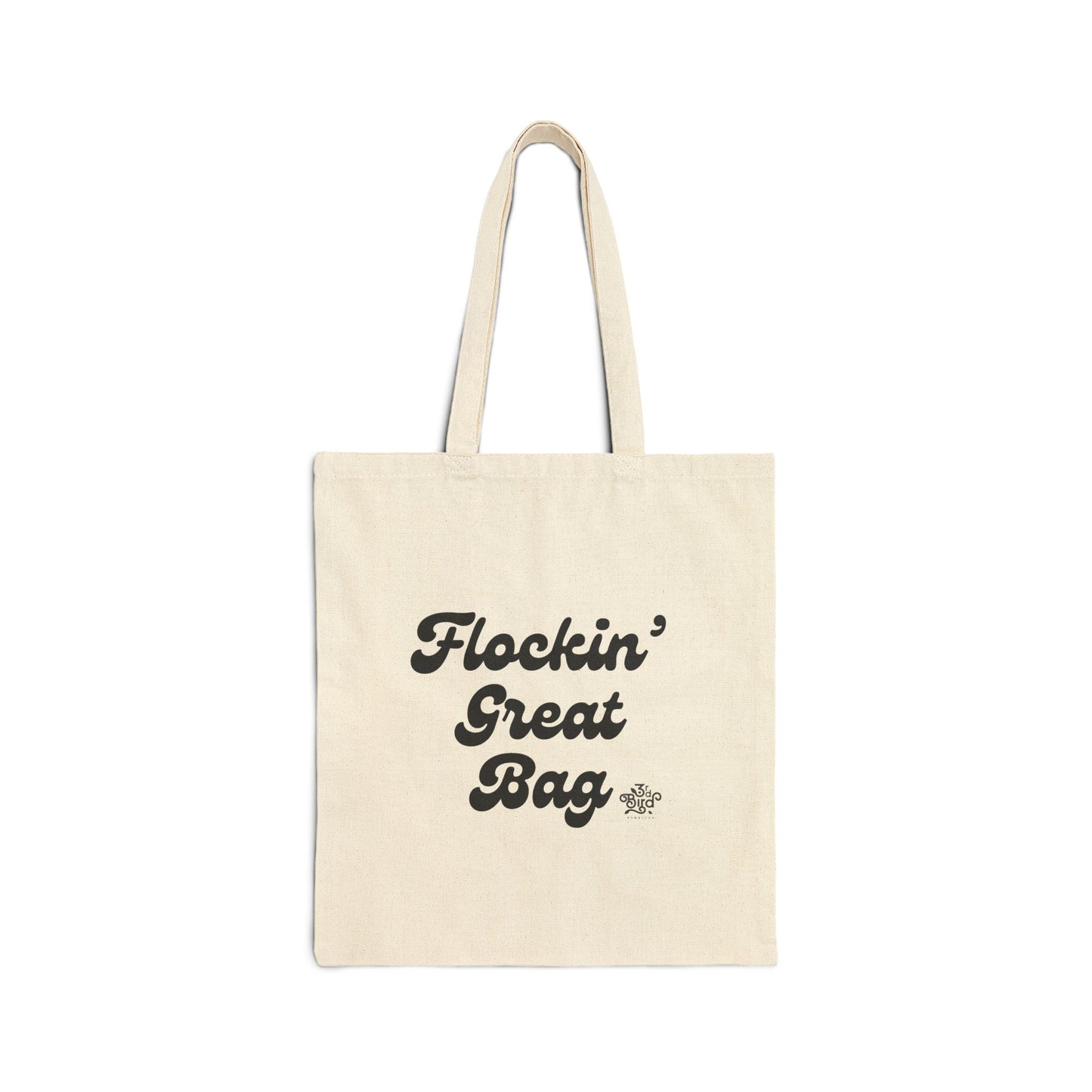 Flockin' Great Farmer's Market Canvas Tote Bag - 3rd Bird Kombucha