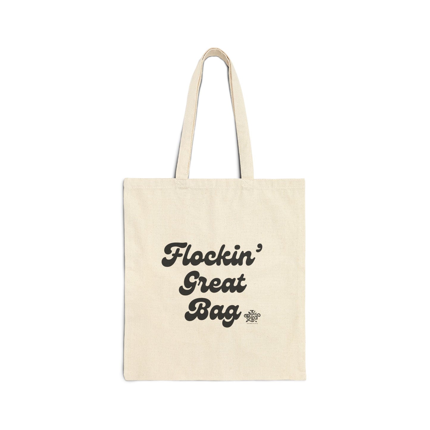 Flockin' Great Farmer's Market Canvas Tote Bag - 3rd Bird Kombucha
