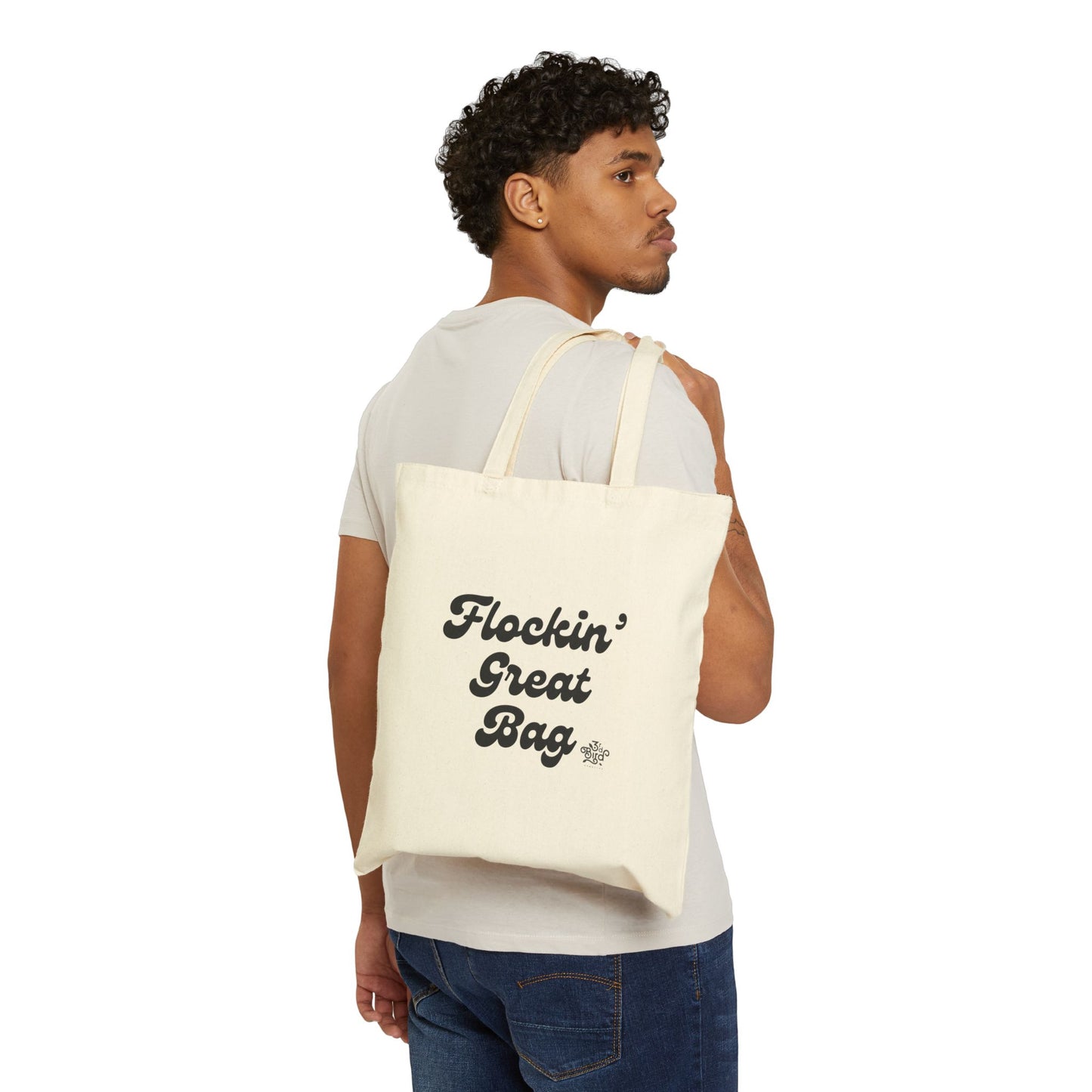 Flockin' Great Farmer's Market Canvas Tote Bag - 3rd Bird Kombucha