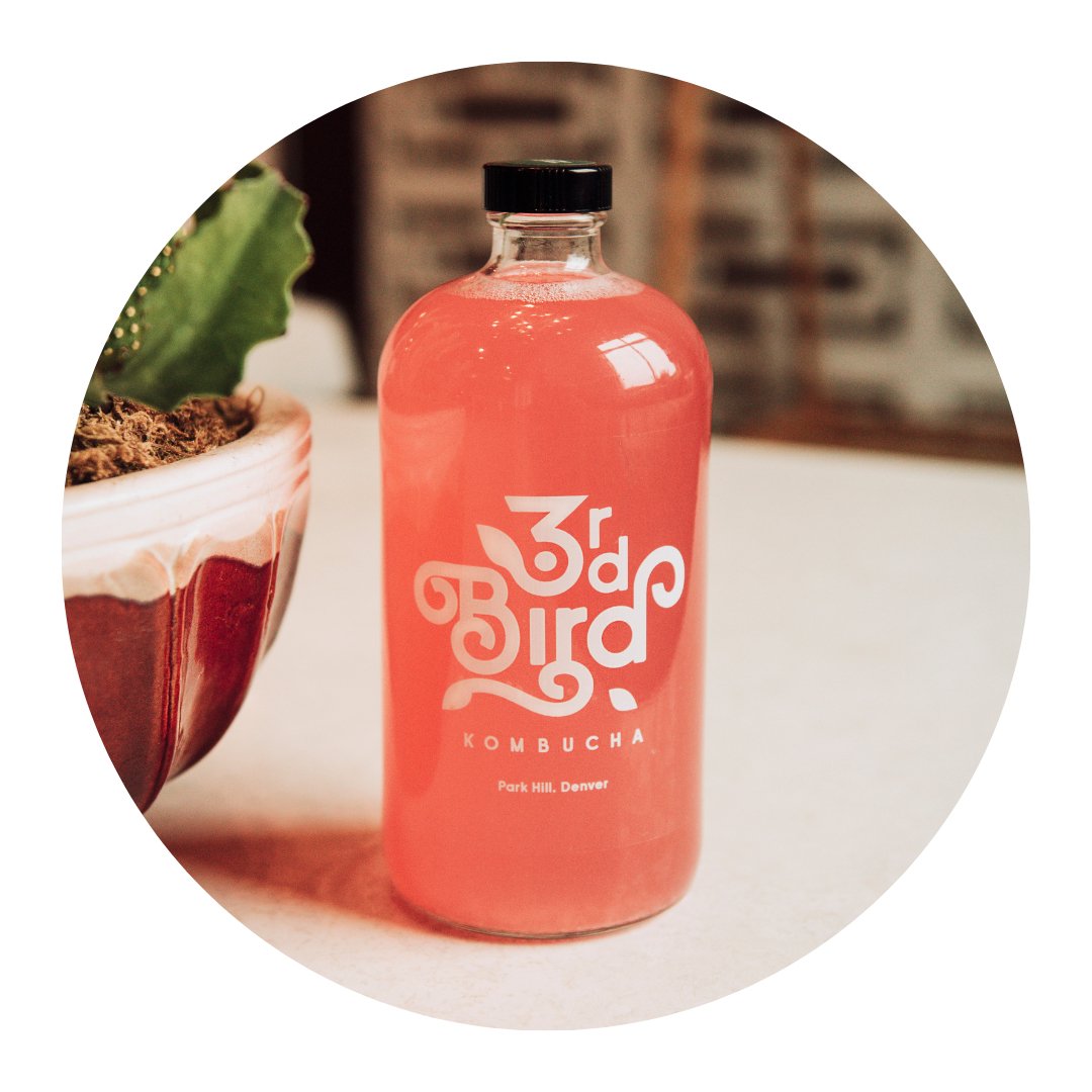 Hibiscus Lime Mint Kombucha - 3rd Bird Kombucha