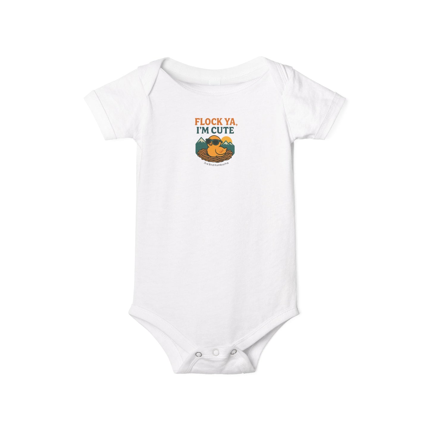 Flock Ya, I’m Cute Baby Onesie
