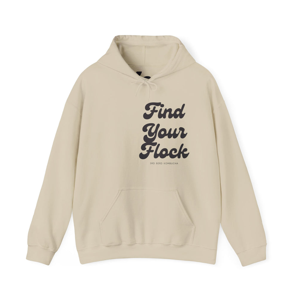 Find Your Flock Unisex Heavyweight Hooded Sweatshirt - 3rd Bird Kombucha