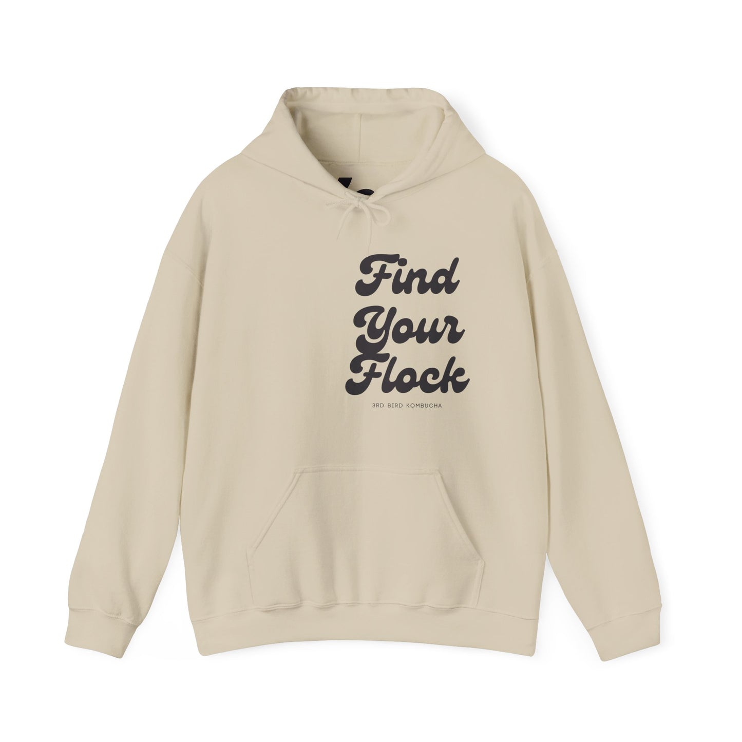 Find Your Flock Unisex Heavyweight Hooded Sweatshirt - 3rd Bird Kombucha