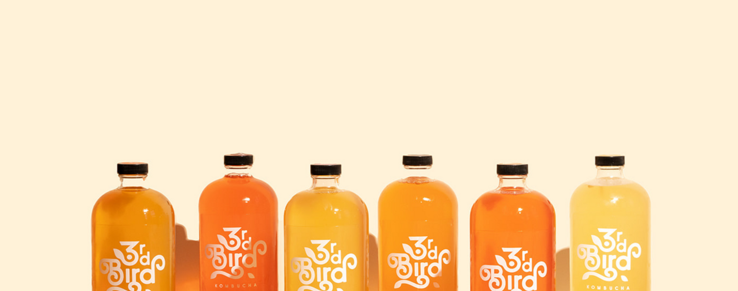 6 32oz bottles of 3rd bird kombucha