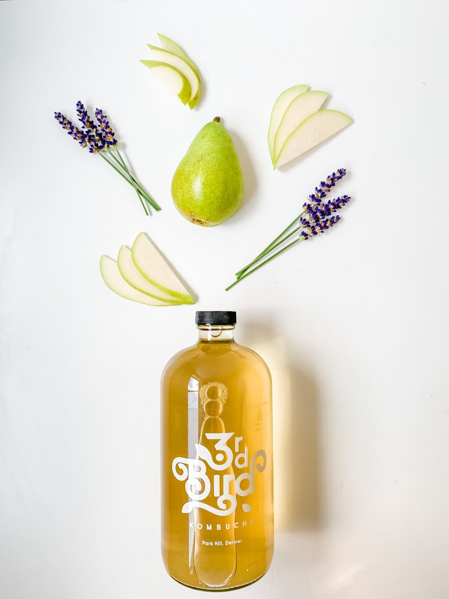 Pear Lavender Kombucha - 3rd Bird Kombucha